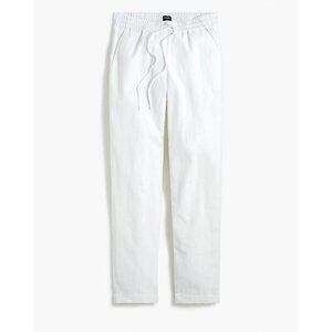 J.Crew Womens White Linen Blend Pull-On Pants Size 6